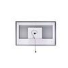 Cwi Lighting Rectangle Matte White Led 58 In. Mirror From Our Abril Collection 1232W58-36-A